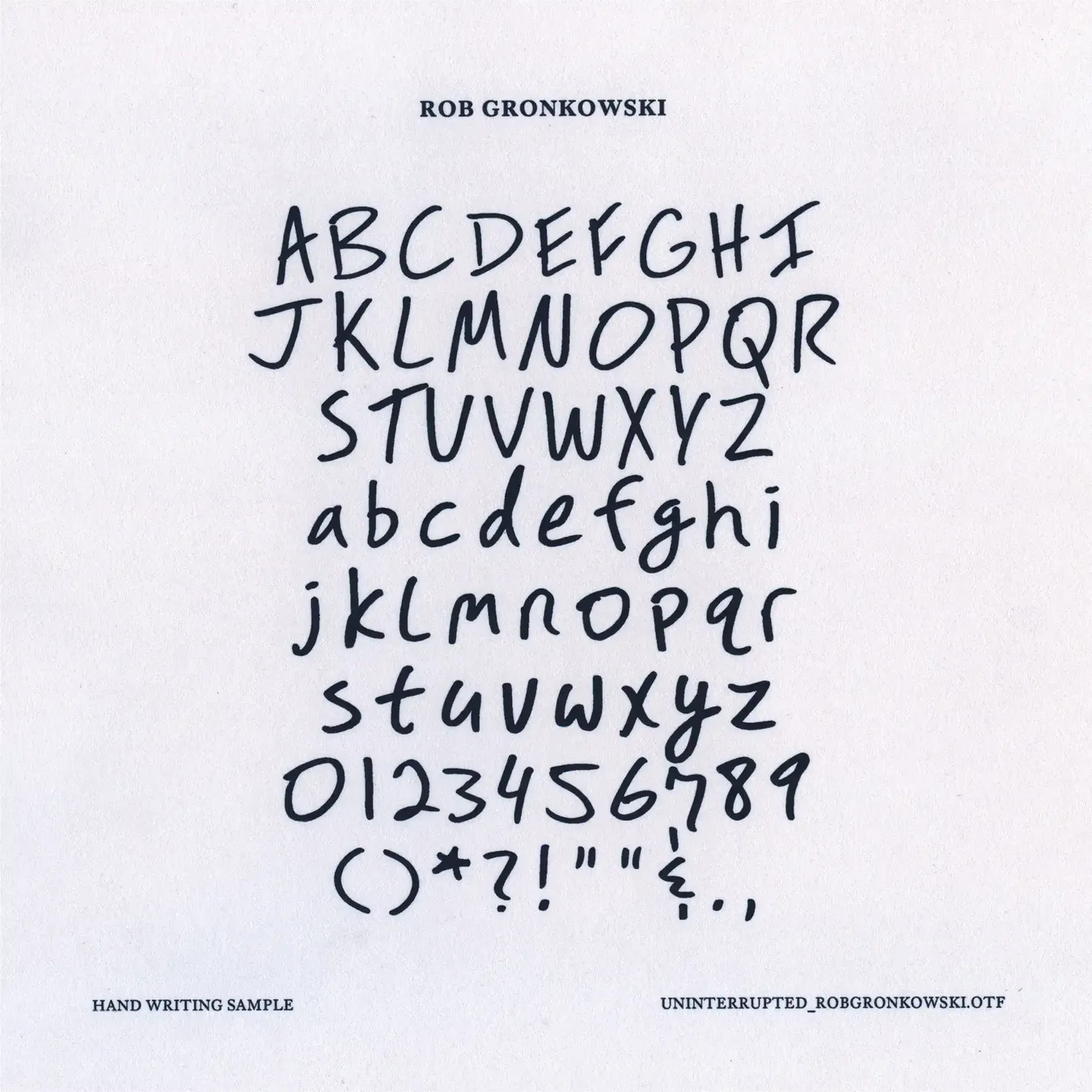 Uninterrupted Handwriting project image 4